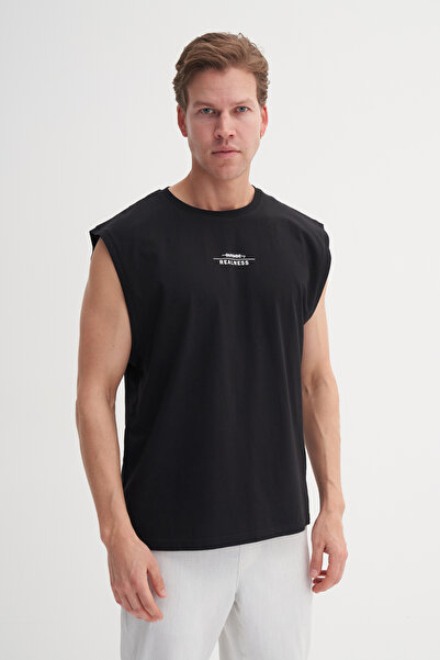 Cazador Αμάνικο βαμβακερό μπλουζάκι Relax Fit