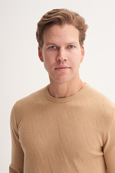 Cazador Slim Fit Soft Touch Basic Crew Neck Sweater