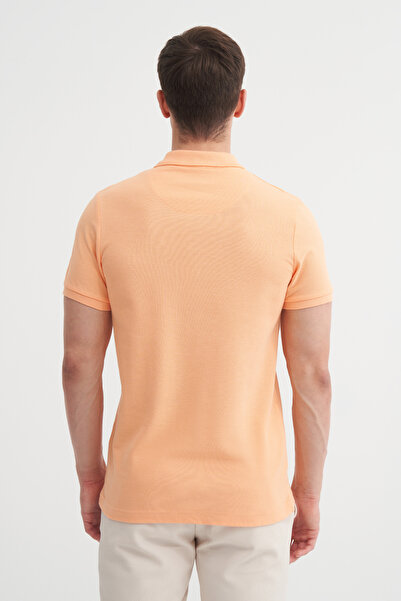 Cazador Μπλουζάκι Polo Neck Slim Fit Pique απλό βαμβακερό μπλουζάκι