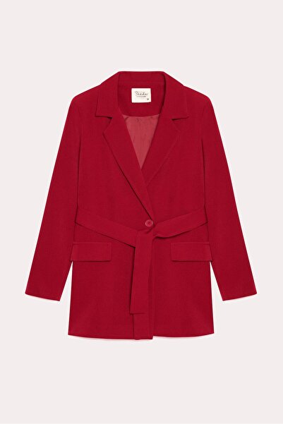 Saade Red Belted Jacket
