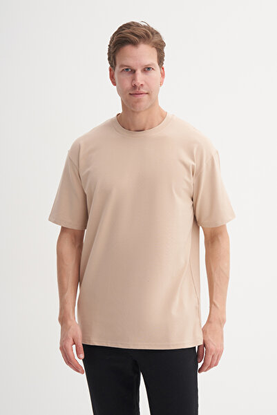 Cazador Relax Fit Crew Neck Lycra Comfortable T-Shirt