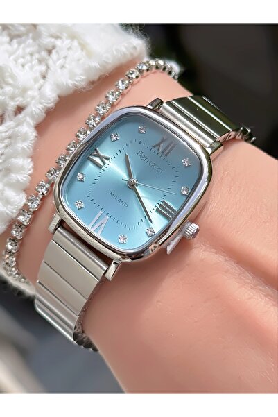 Ferrucci ÇELİK KORDON ROMA RAKAMLI KADIN KOL SAATİ 3 ATM SU GEÇİRMEZ 2 YIL GARANTİLİ