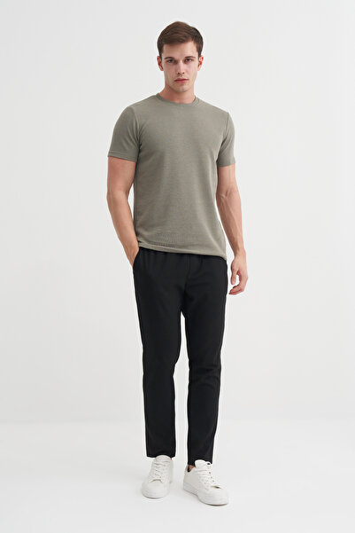 Cazador Πλεκτό μπλουζάκι με λαιμόκοψη με λεπτή εφαρμογή