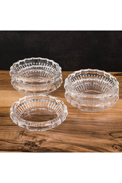 Dania Elegant glass serving bowl set for sweets and nuts - 5 pieces (9 cm diameter)