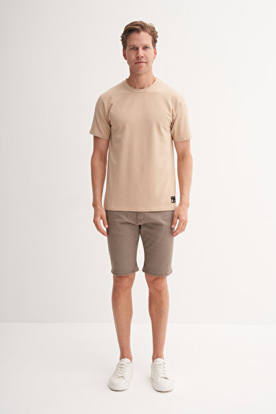 Cazador Μπλουζάκι με λαιμόκοψη με κανονική εφαρμογή Άνετο μπλουζάκι από λύκρα