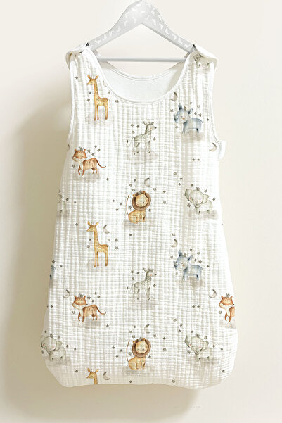 Tuğba Kuğu 4 Layer Muslin Baby Sleeping Bag (0-18 MONTHS) - Safari Dream