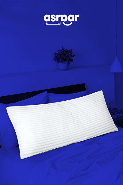 Asraar Sleeping + Long  Pillow Microfiber 150x50cm - White
