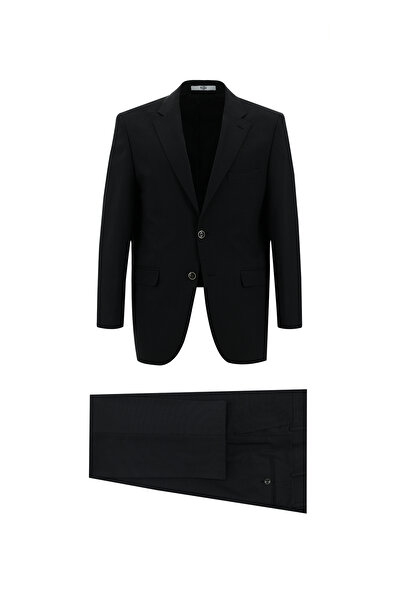 Abdullah Kiğılı Relaxed Fit Comfortable Cut Wool Classic Patterned Suit