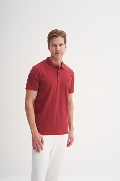 Cazador Slim Fit Polo Neck Plain Knitted T-Shirt