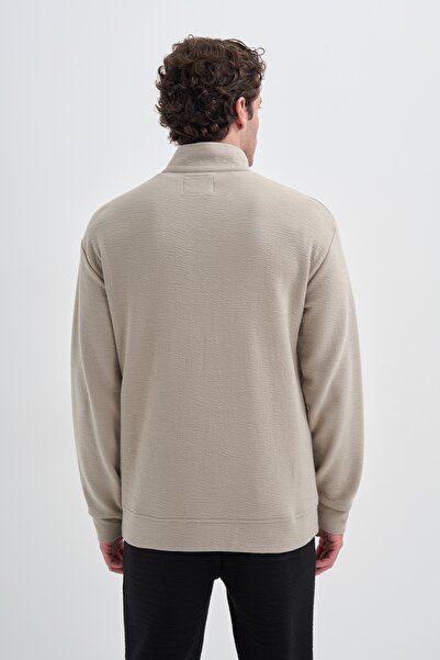 Cazador εφαρμοστό ψηλός λαιμός Φούτερ με σχέδιο ζακάρ