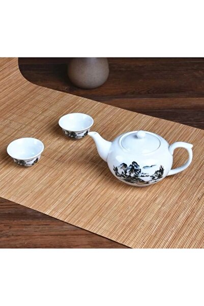 Amentes TEKLİ LÜX BAMBU KAYMAZ -BANYO PASPASI- SU GEÇİRMEZ-ÇOK AMAÇLI MAT