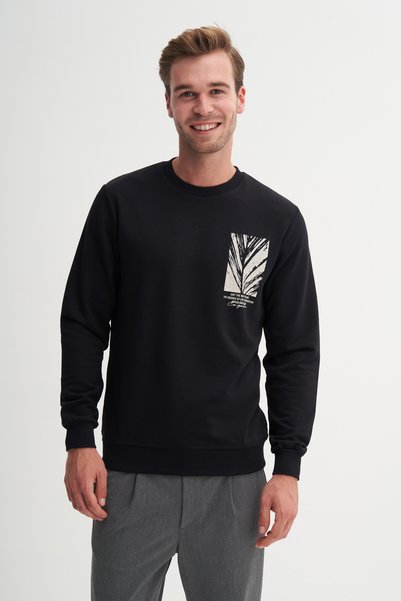Cazador slim fit de tranziție Hanorac din amestec de bumbac cu 3 fire