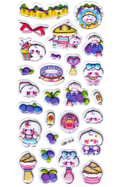 Limmy 19x9cm Zec Borovnica - Reljefna nalepnica za planer u obliku sveske (Ld...