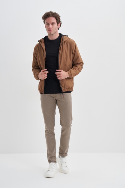 Cazador Basic Crinkle Fabric Spring Regular Fit Coat