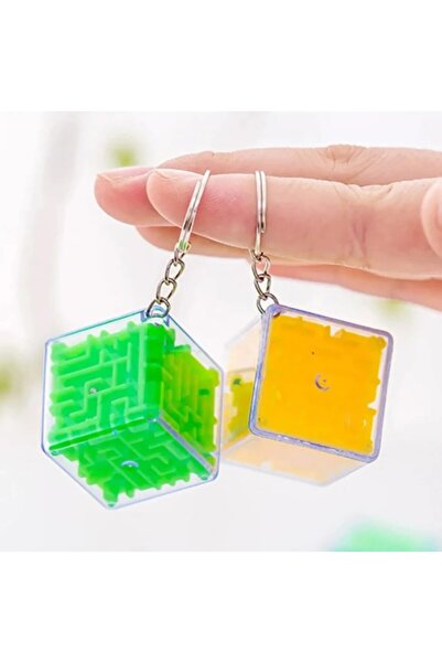 Limmy 3x3 Cm Colorful Labyrinth Puzzle Cube Fun Keychain