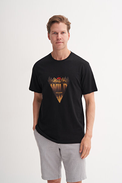 Cazador Μπλουζάκι με βαμβακερή στάμπα με κανονική εφαρμογή