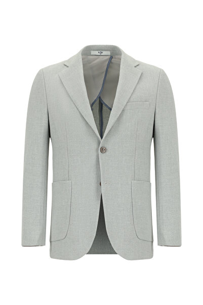 Kiğılı Slim Fit Dar Kesim Çizgili Beli Lastikli İpli Takım Elbise