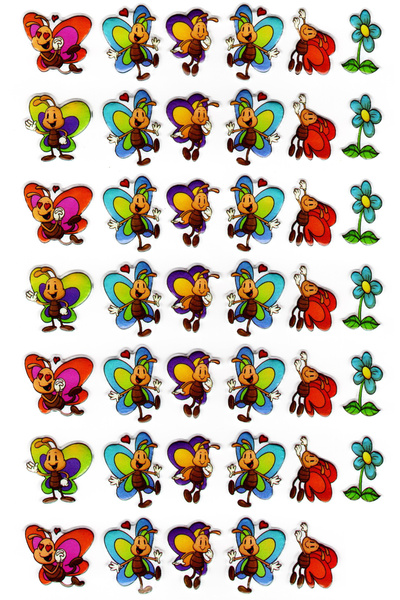 Limmy Autocolant în relief, dimensiune A4, caiet de autocolante, etichetă pen...