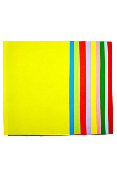 Limmy ورق نسخ ملون مقاس A4 - 100 قطعة، 10 ألوان