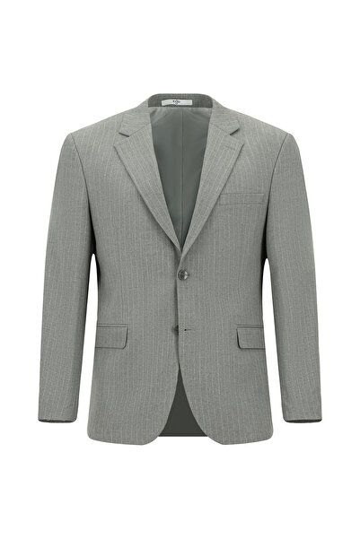 Kiğılı Çizgili Polyester/Viskoz Takım Elbise