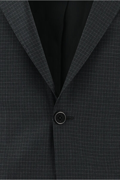 Kiğılı Slim Fit Dar Kesim Klasik Ekose Takım Elbise