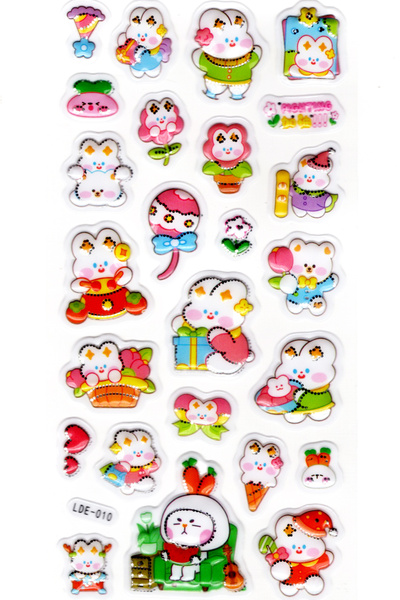 Limmy Naljepnica za zečju žurku - reljefna, etiketa za planer/notes (Lde010) ...