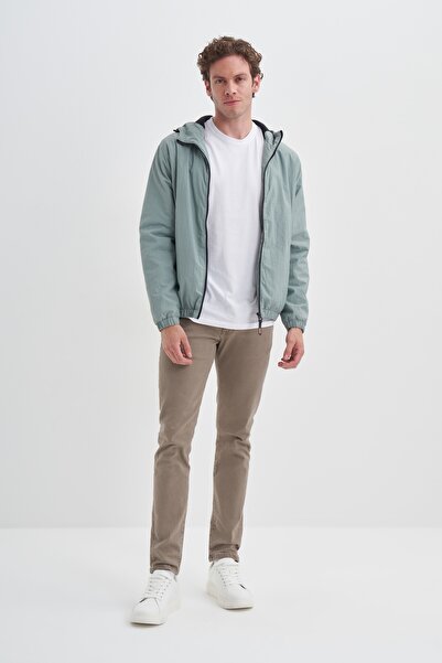 Cazador Basic Crinkle Fabric Spring Regular Fit Coat