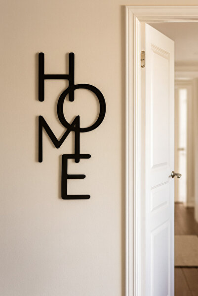 VENON Метална декоративна черна 40 см стена изкуство Минималистично метално стена изкуство