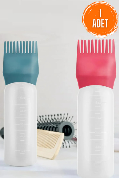 Factorial Saç Boyama Şişesi 1 Adet Doldurulabilir Saç Boyama Bakım Tarağı Boya Kabı Fırça Tarak