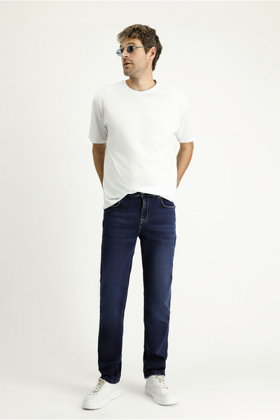 Kiğılı Pantaloni din denim Lycra cu croială standard Regular Fit