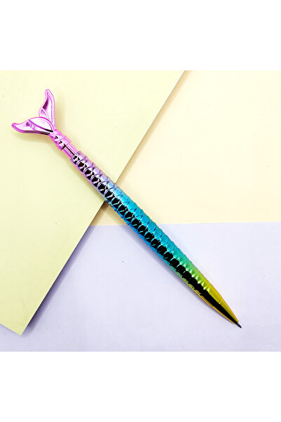 Limmy قلم ذو طرف حورية البحر معدني متعدد الاستخدامات باللون الوردي البودرة - ...