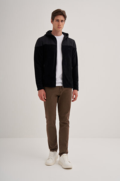 Cazador Ζακέτα με κουκούλα από ύφασμα Fleece Basic Regular Fit