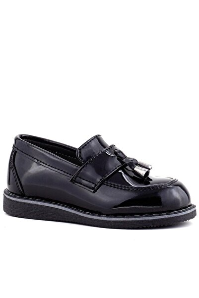 Rakerplus Black Patent Leather Loafer Children's School Shoes
