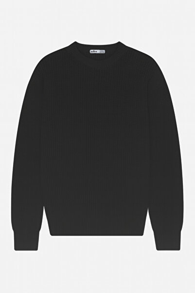 Redline Дрей Овърсайз плетен пуловер с дълги ръкави, черен