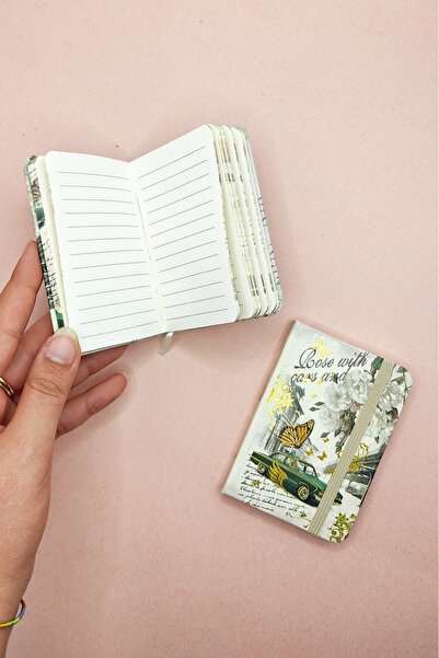 Limmy دفتر ملاحظات كريمي عتيق الحنين مقاس A7 - جيب مرن