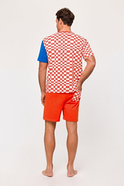 Woody Erkek Pijama Takımı-Hpb - 951-ALLOVER CHECK RED WOODY HELEN B