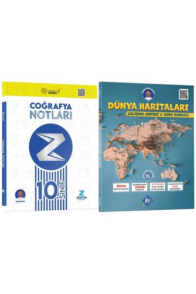 Zeduva Coğrafyanın Kodları 10. Sınıf Coğrafya Notları & Dünya Haritaları Çalı...