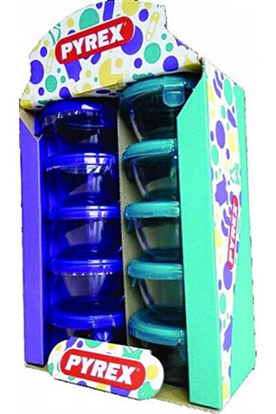 Pyrex 913s017/7040 Yuv Sak Kabı 5mavi + 5mor 0,2l