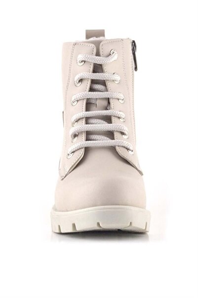 Rakerplus Крем Зірка Детальні шнурівки на блискавці Дівчачі черевики