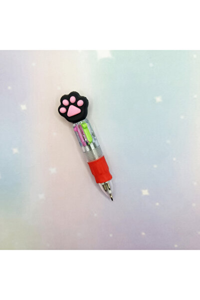 Limmy Mini Siyah Pati Çoklu 4 Renkli Tükenmez Kalem - 1 Adet