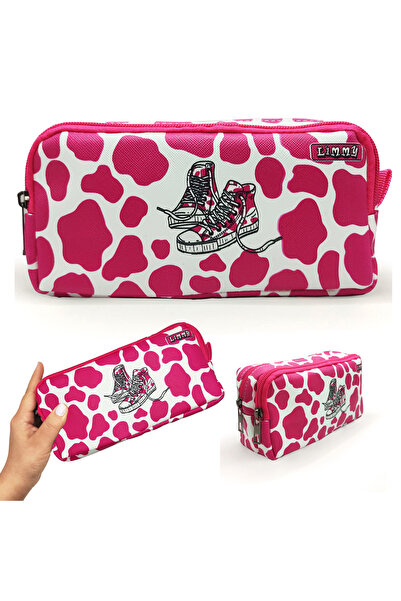 Limmy Пенал для олівців «Корова» Пенал для олівців Vegan Leather з двома відд...