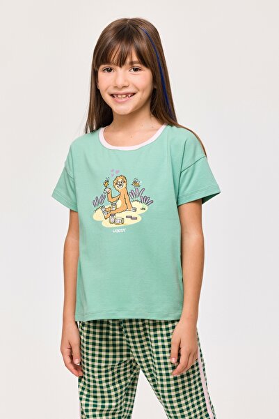 Woody 2-8 Years Old Girl's Pajamas-Tzg - 730-Light Blue