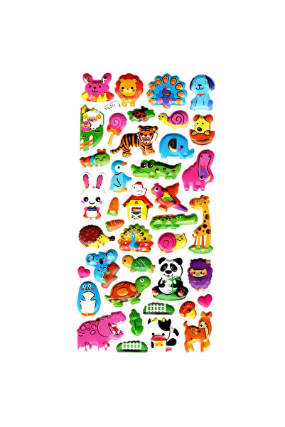 Limmy ملصق دفتر ملاحظات منقوش، ملصق مخطط (limyl-011) - 17X9 سم - حيوانات الغا...