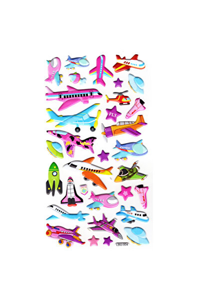 Limmy ملصق دفتر ملاحظات منقوش، ملصق مخطط (lbu-004) - 17X9 سم - طائرة هليكوبتر...