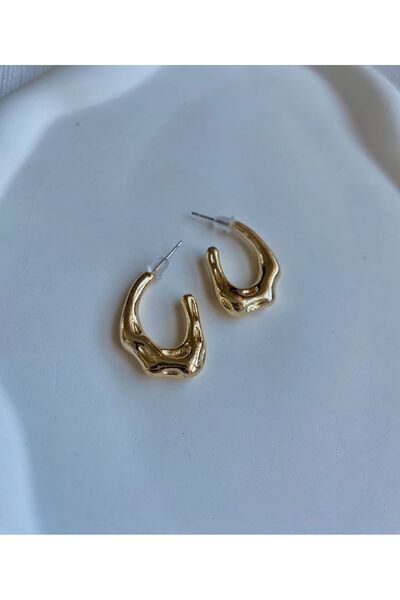 DEMOKAN أقراط نسائية بتصميم خطاف