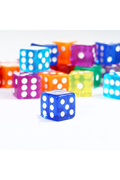 Limmy 4 Colorful Okey Dice and Table Games Dice