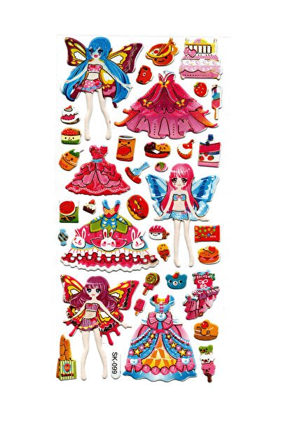 Limmy Sticker Kabartmalı Stiker Defter, Planlayıcı Etiket (sk099) 9x18 cm- Pe...