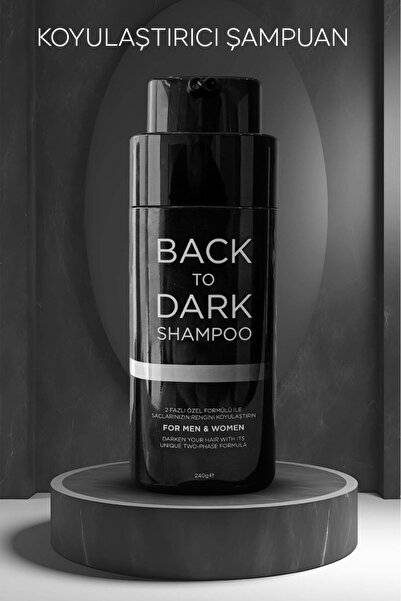 likya sağlık ürünleri BACK TO DARK SHAMPOO BİTKİ & KAKAO EKSTRAKTLI KOYULAŞTIRICI ŞAMPUAN