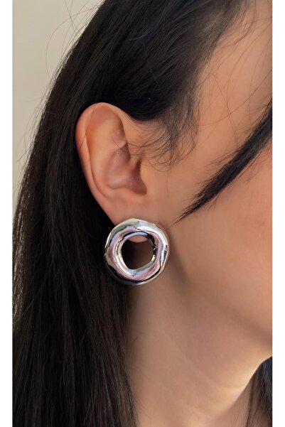 DEMOKAN أقراط نسائية على شكل لوحة دائرية