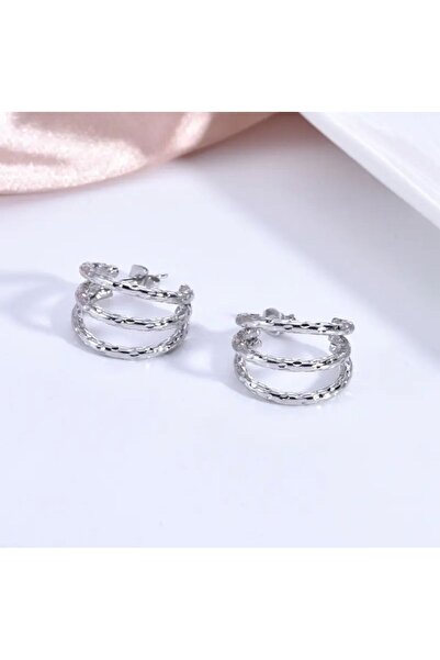 DEMOKAN Women's Earrings 3Combo Cut-Out Small Hoop Earrings Does Not Tarnish